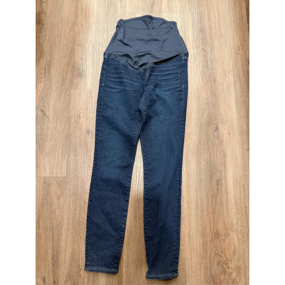 Madewell Over-the-Belly Maternity Skinny Jeans Dark Indigo MB508 Size 25 NWT